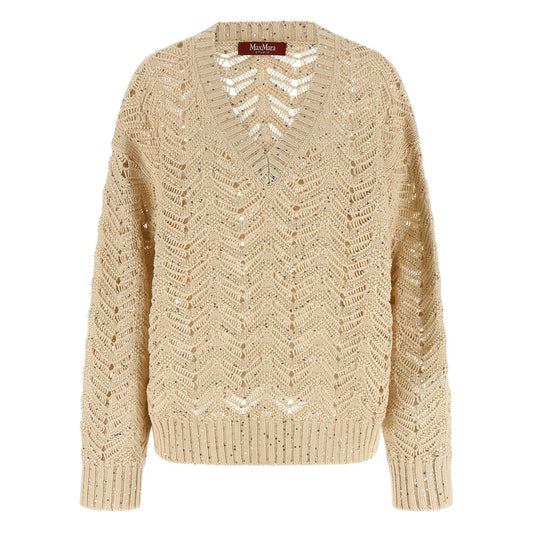 Max Mara Beige Cotton Cardigan