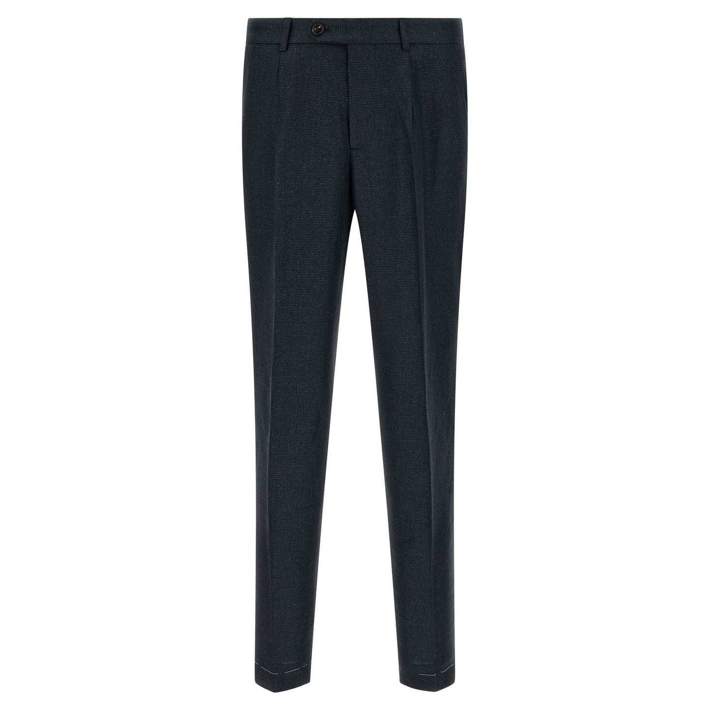 Brunello Cucinelli Blue Silk Two-Piece Suit