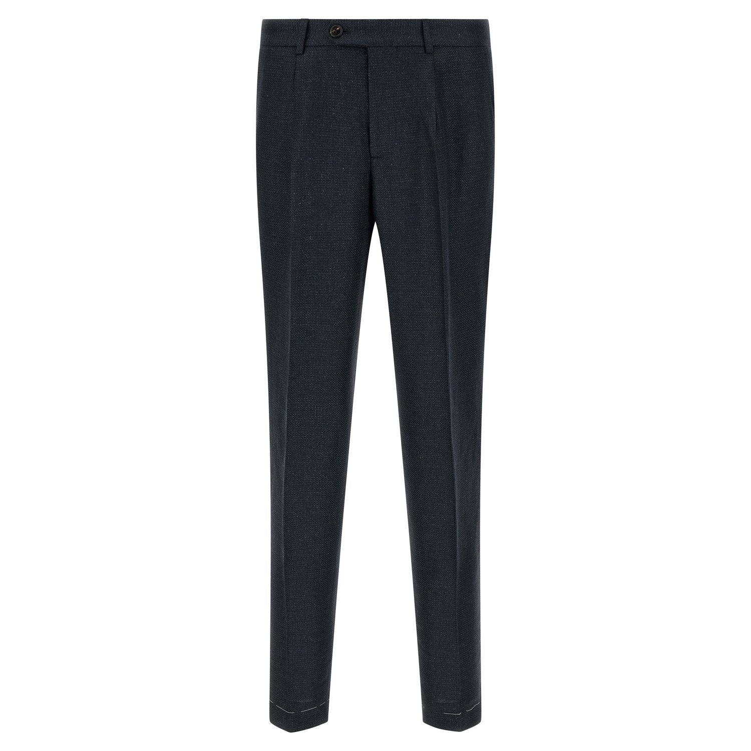Brunello Cucinelli Blue Silk Two-Piece Suit