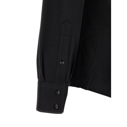 Brunello Cucinelli Black Cotton Blouse