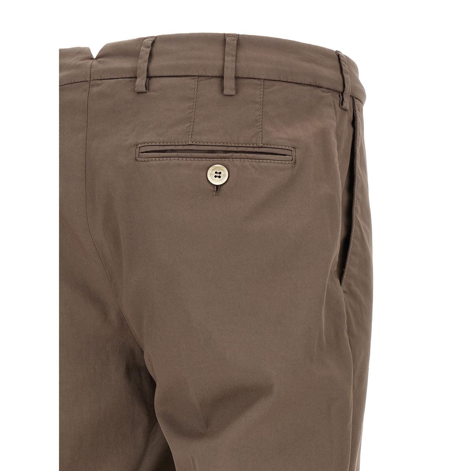 Brunello Cucinelli Beige Cotton Casual Pants