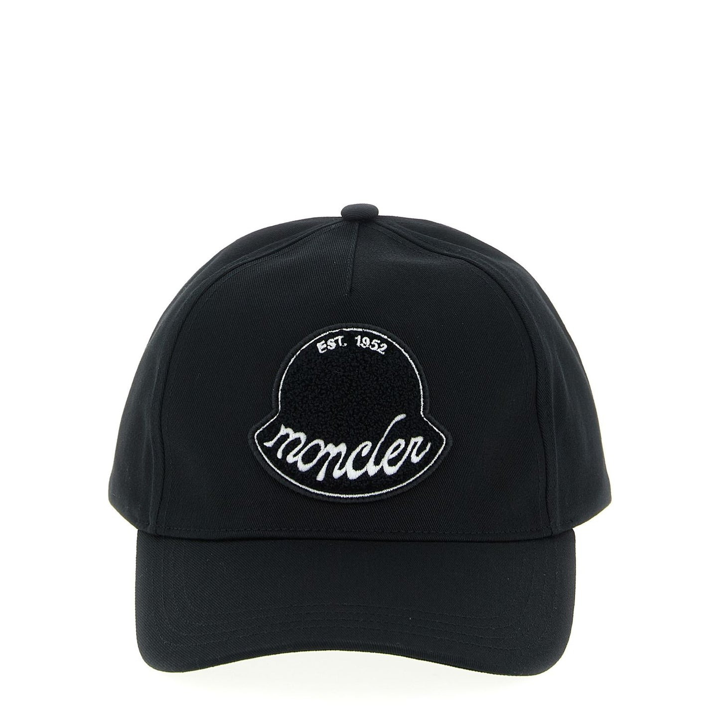 Moncler Black Cotton Cap (Baseball Hat)