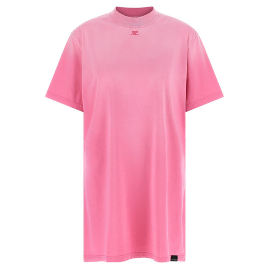 Courrèges Multicolor Cotton Short Dress