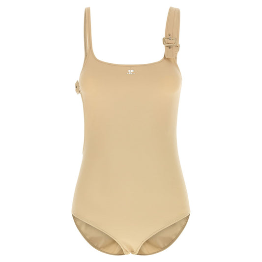 Courrèges Beige Polyamide Bodysuit