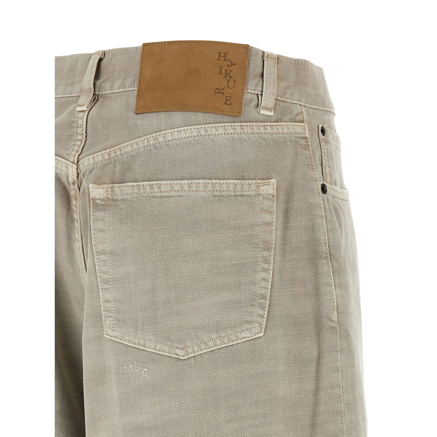 Haikure Gray Cotton Jeans Denim