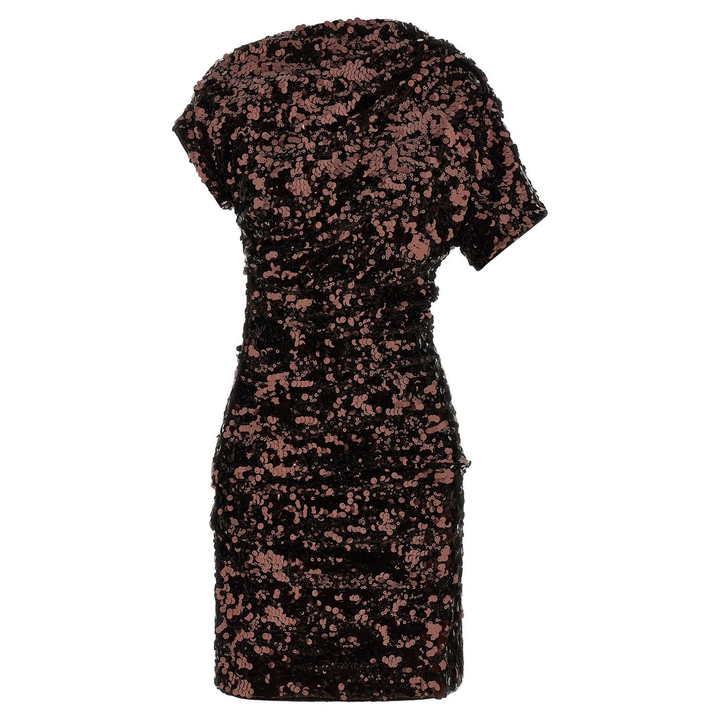Ganni Brown Polyester Short Dress