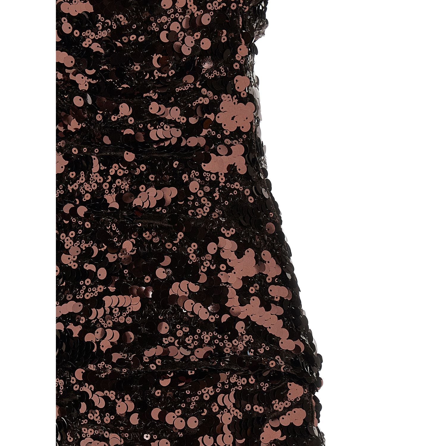 Ganni Brown Polyester Short Dress