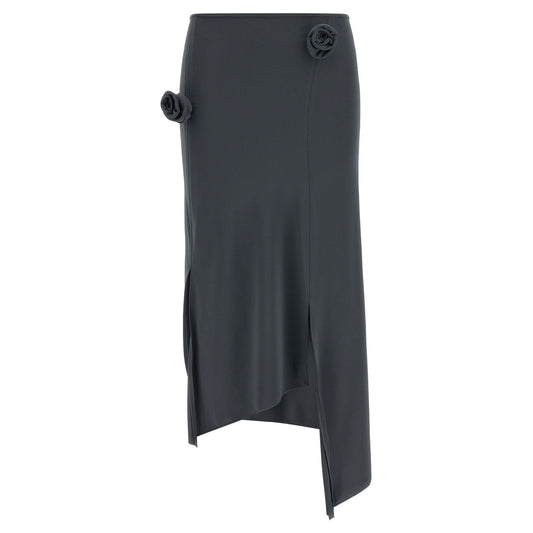 Coperni Gray Polyamide Midi Skirt