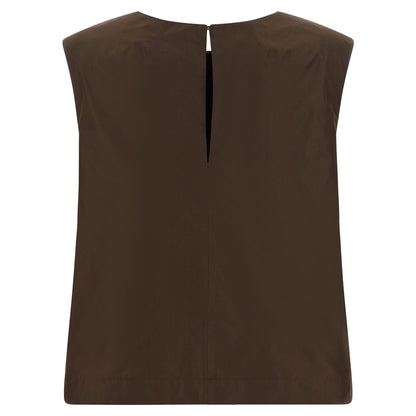 P.A.R.O.S.H. Brown Polyester Shirt