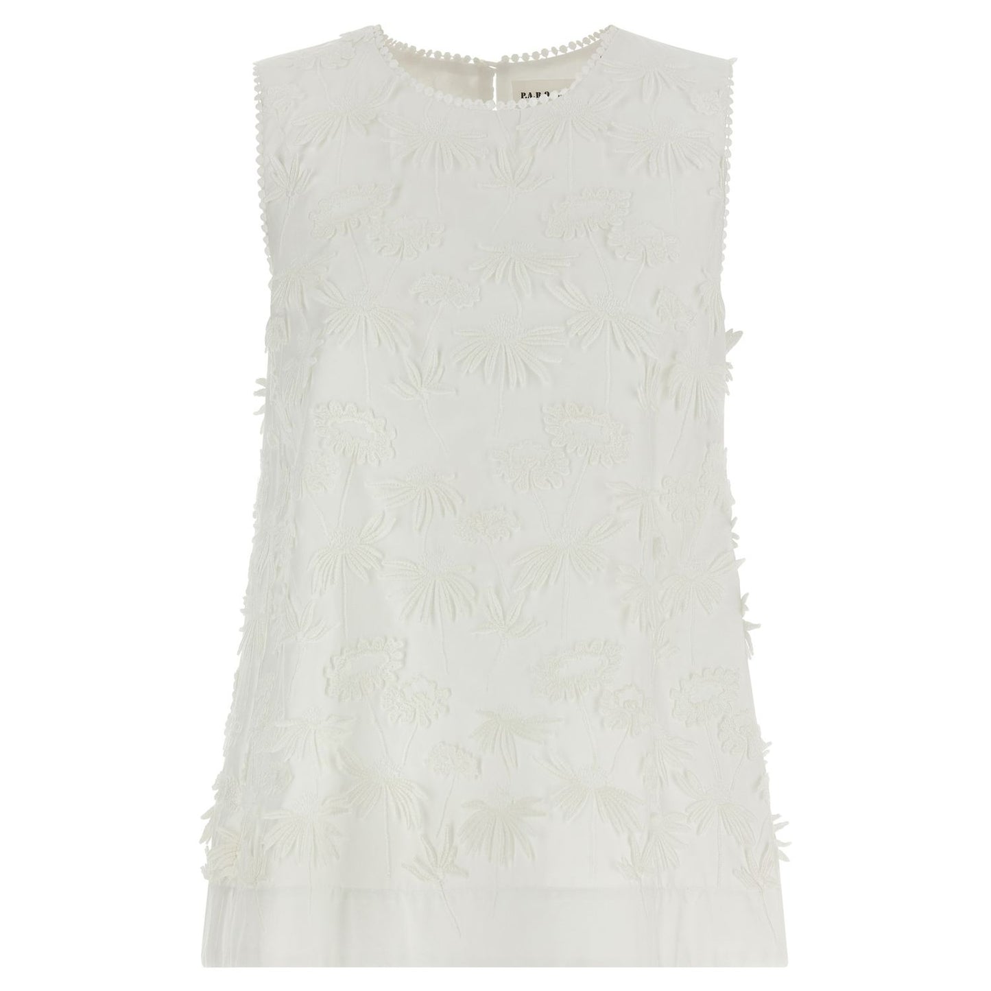 P.A.R.O.S.H. White Cotton Blouse