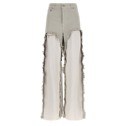 Haikure Gray Cotton Flared Jeans