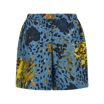 Fendi Blue Polyester Bermuda Shorts
