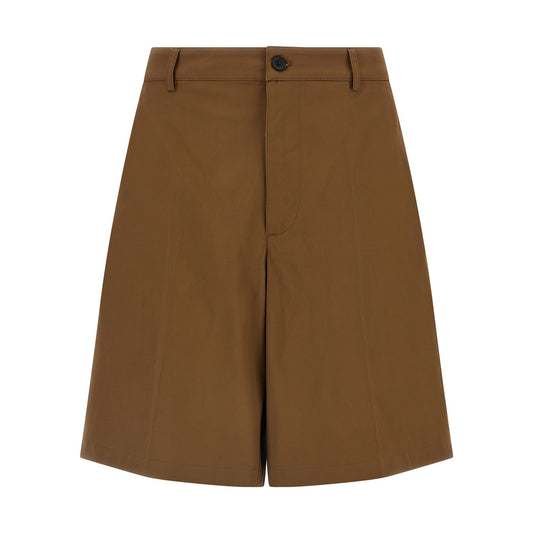 Department 5 Brown Cotton Bermuda Shorts