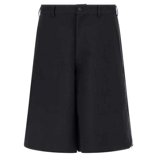 Comme Des Garçons Blue Polyester Bermuda Shorts