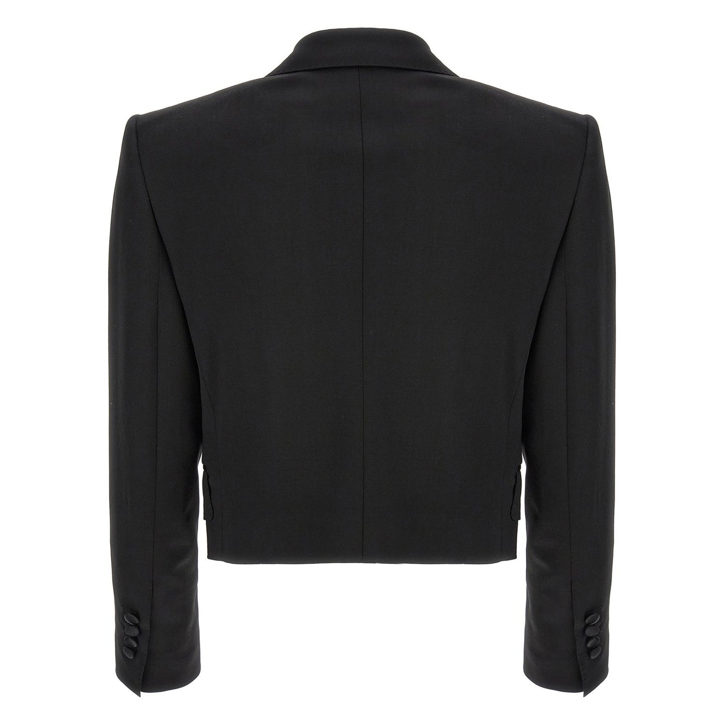 Dolce & Gabbana Black Virgin Wool Blazer