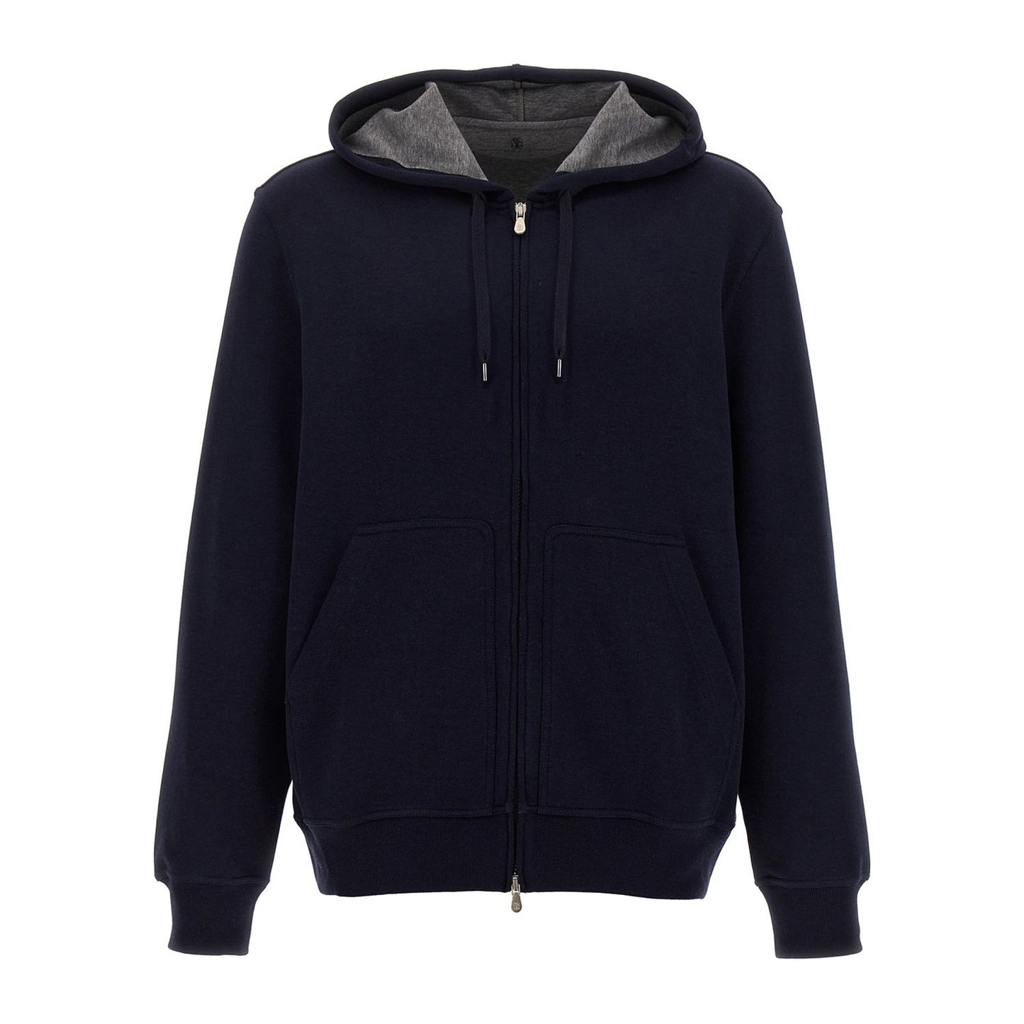 Brunello Cucinelli Blue Cotton Sweatshirt