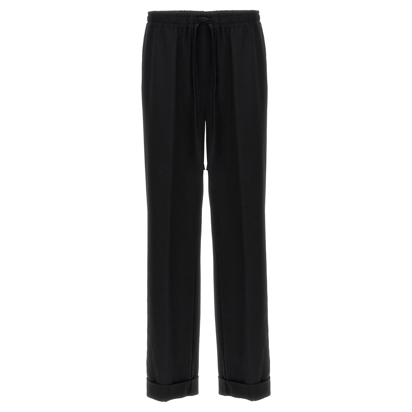 Dolce & Gabbana Black Virgin Wool Casual Pants