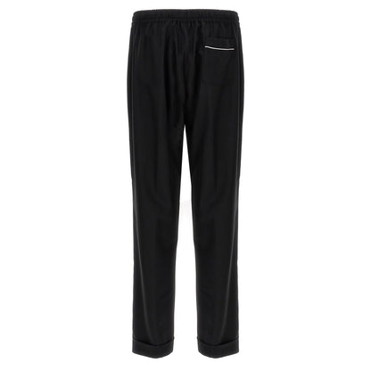 Dolce & Gabbana Black Virgin Wool Casual Pants