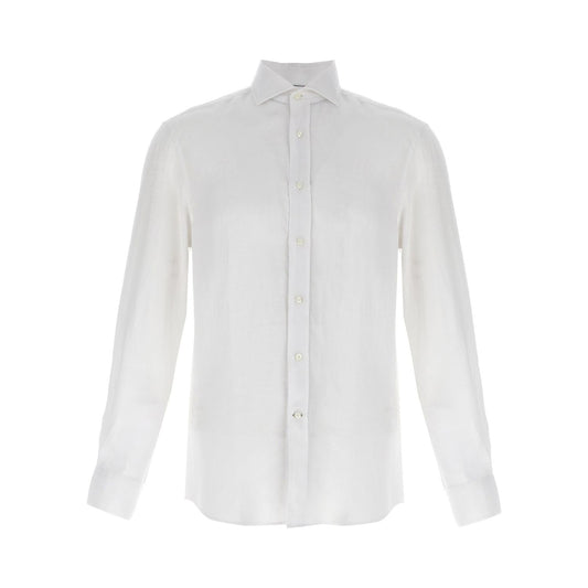 Brunello Cucinelli White Linen Blouse