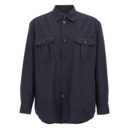 Brioni Blue Silk Jacket