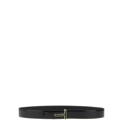 Tom Ford Black Calfskin Regular Belt