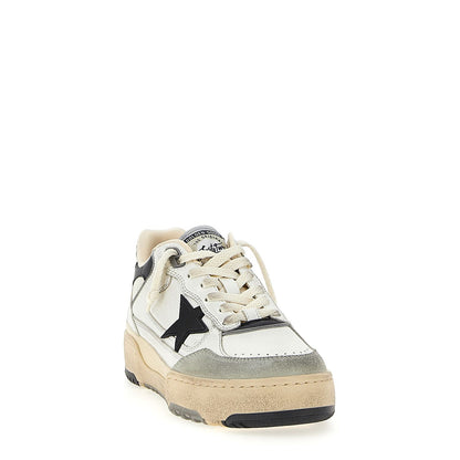 Golden Goose Bicolor Leather Athletic Sneakers