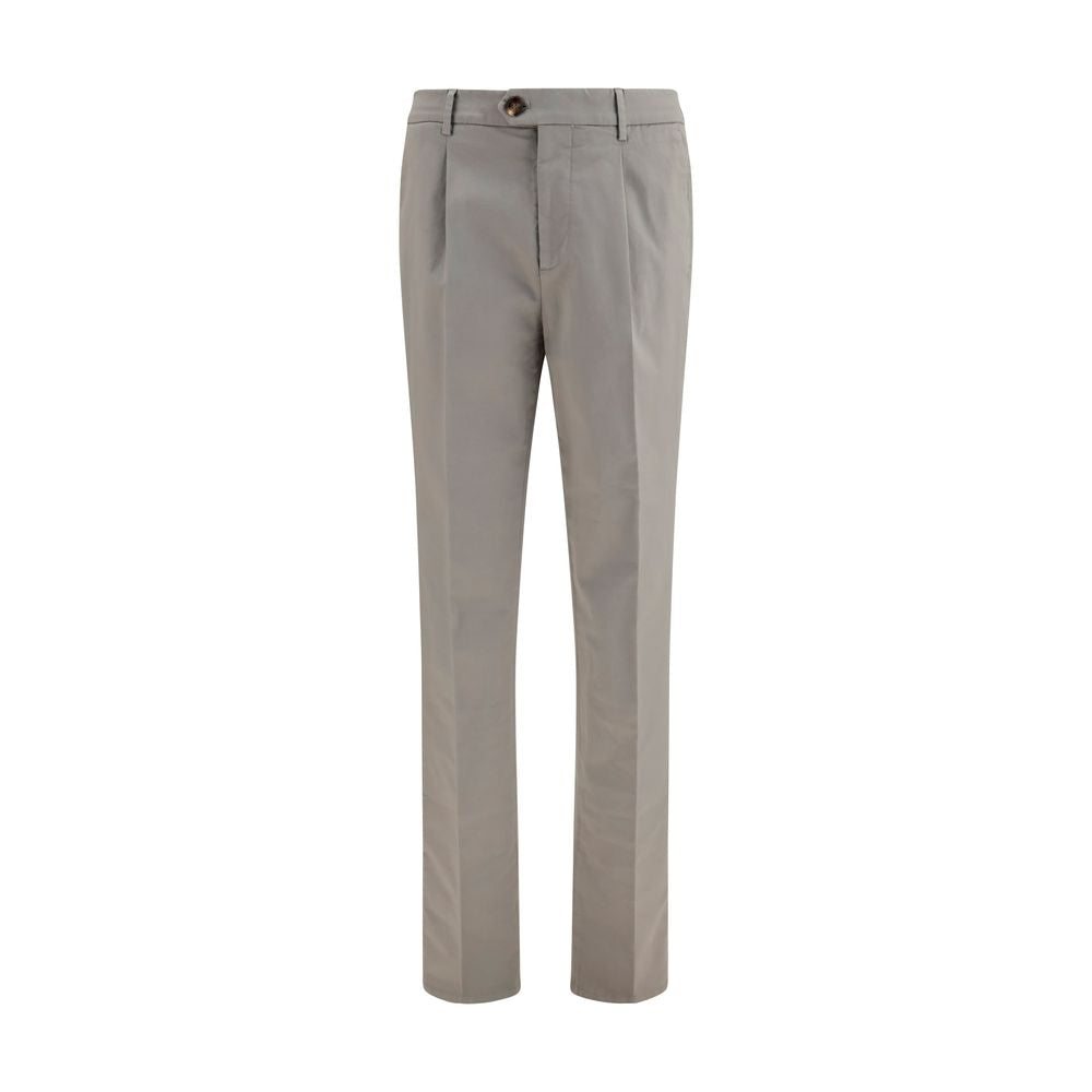 Brunello Cucinelli Bicolor Cotton Chino Pants