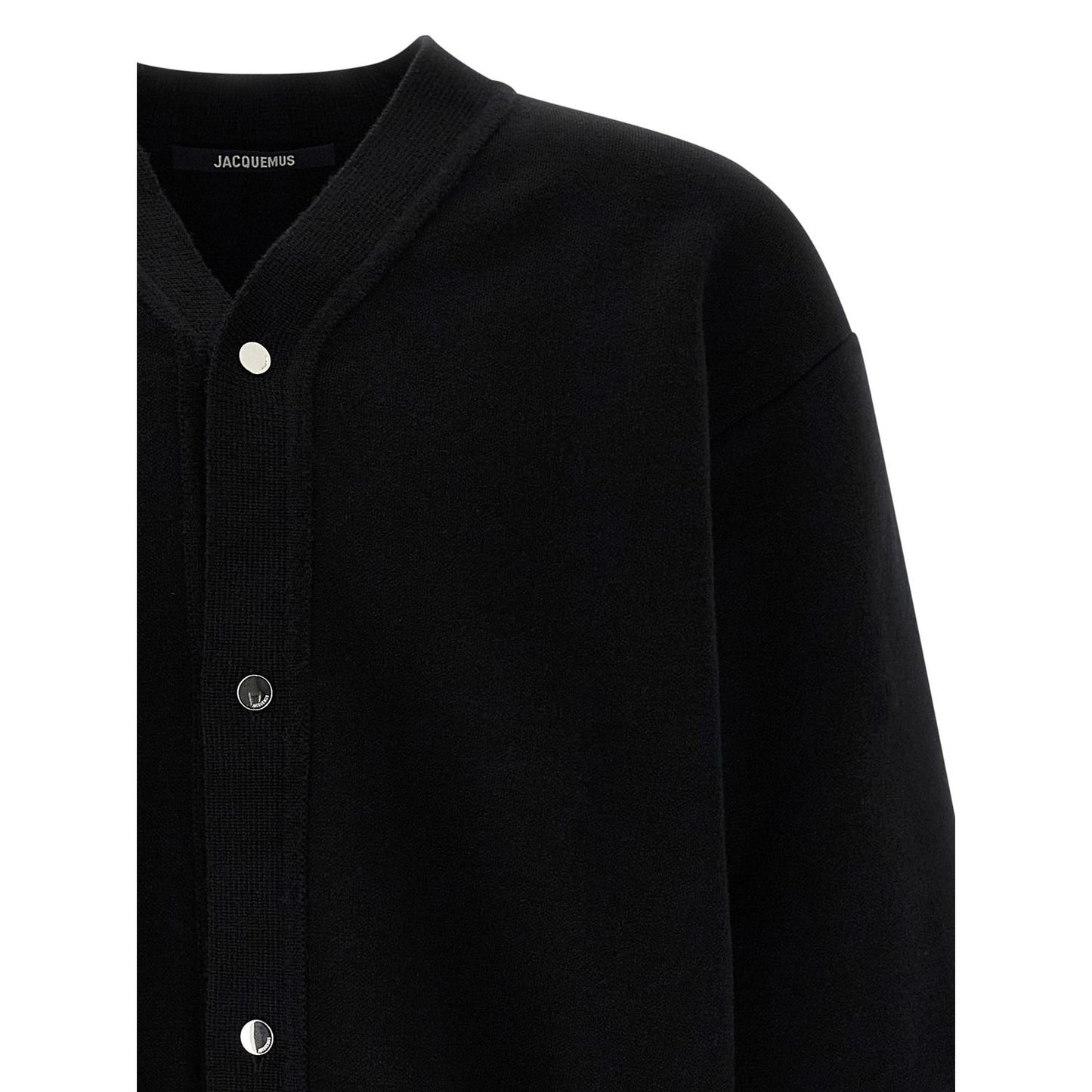 Jacquemus Black Merino Wool Cardigan