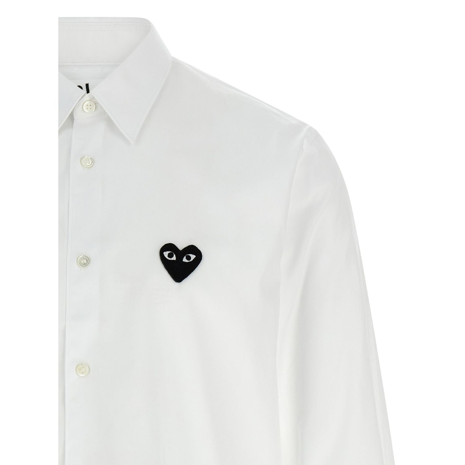 Comme Des Garçons Play White Cotton Blouse