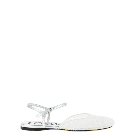 Loewe White Polyamide Ballet Flats