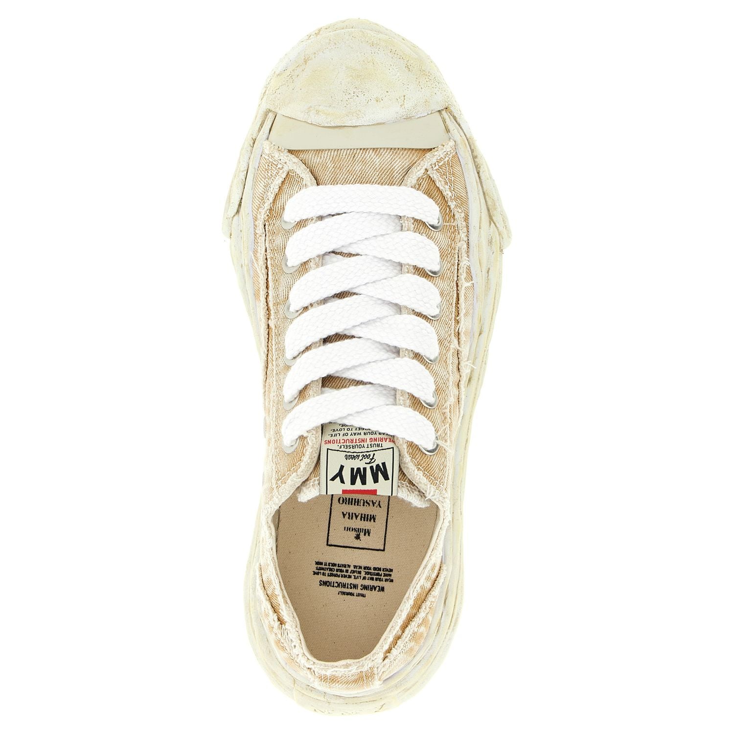 Maison Mihara Yasuhiro Beige Cotton Sneakers