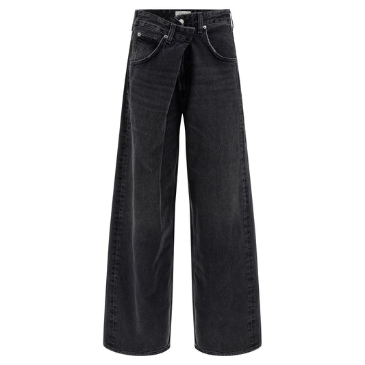 Agolde Black Cotton Jeans Denim