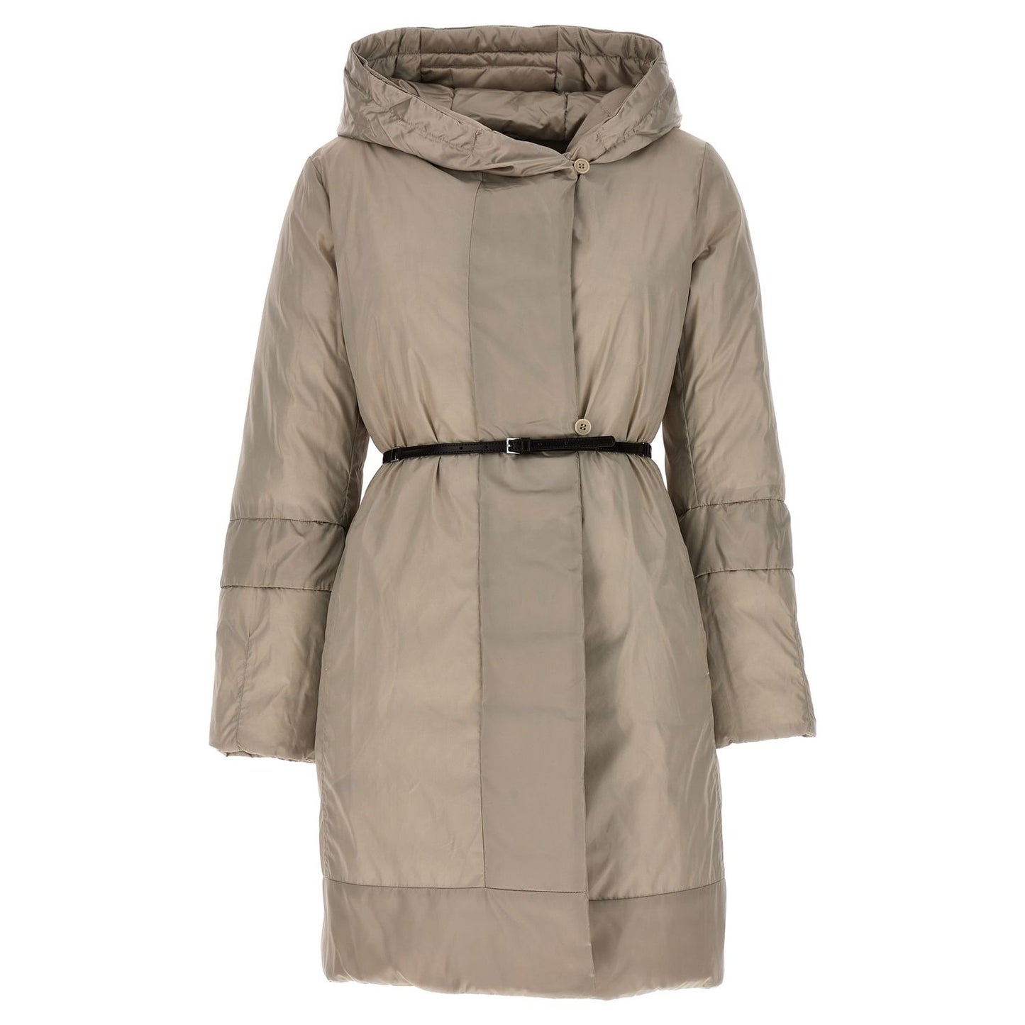 Max Mara Beige Polyamide Full-Length Jacket