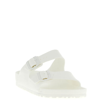 Birkenstock White Synthetic Slides