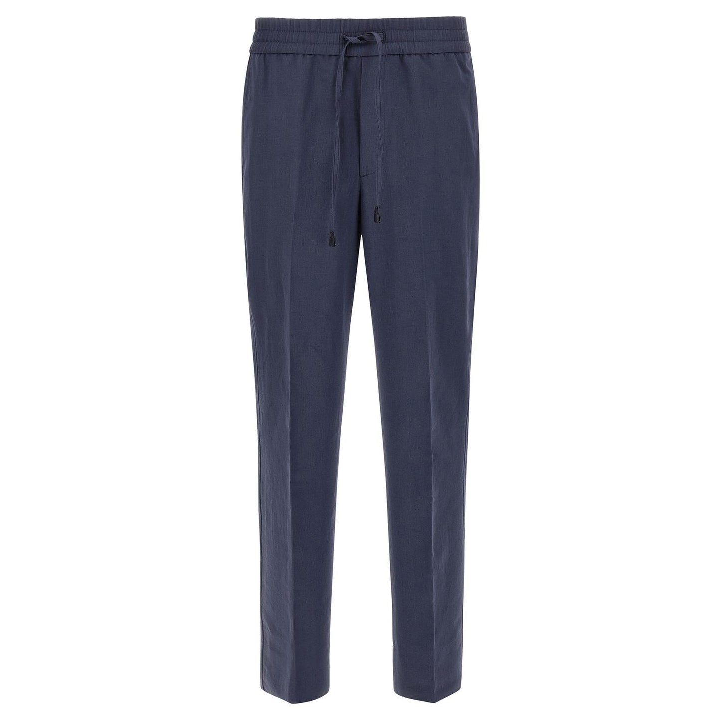 Brioni Blue Linen Casual Pants