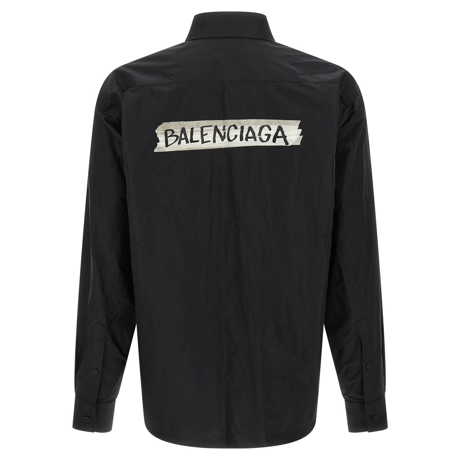 Balenciaga Black Cotton Blouse
