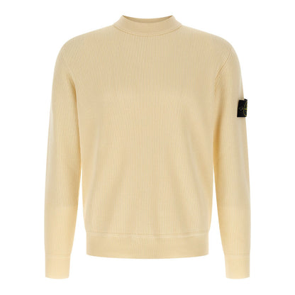 Stone Island Beige Cotton Cardigan