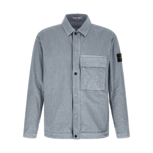 Stone Island Blue Polyamide Blouse