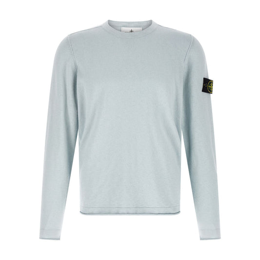 Stone Island Blue Cotton Cardigan