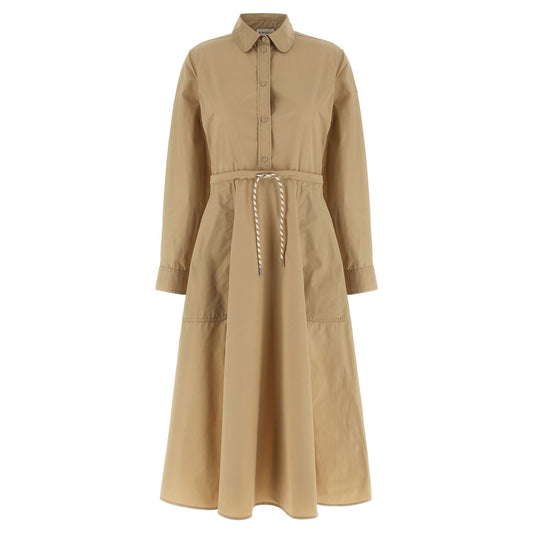 Moncler Beige Polyester Long Dress