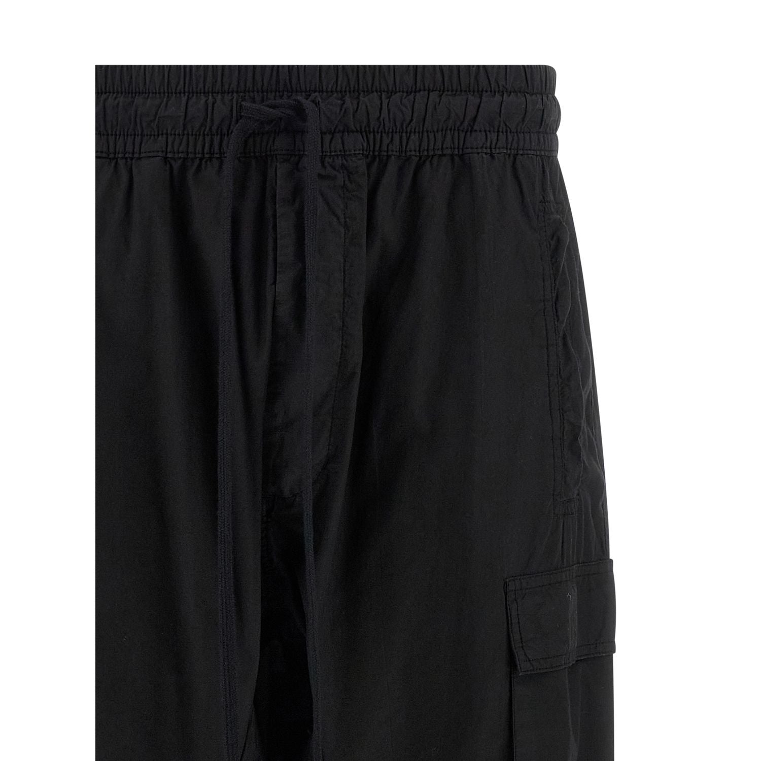 Thom Krom Black Organic Cotton Cargo Pants