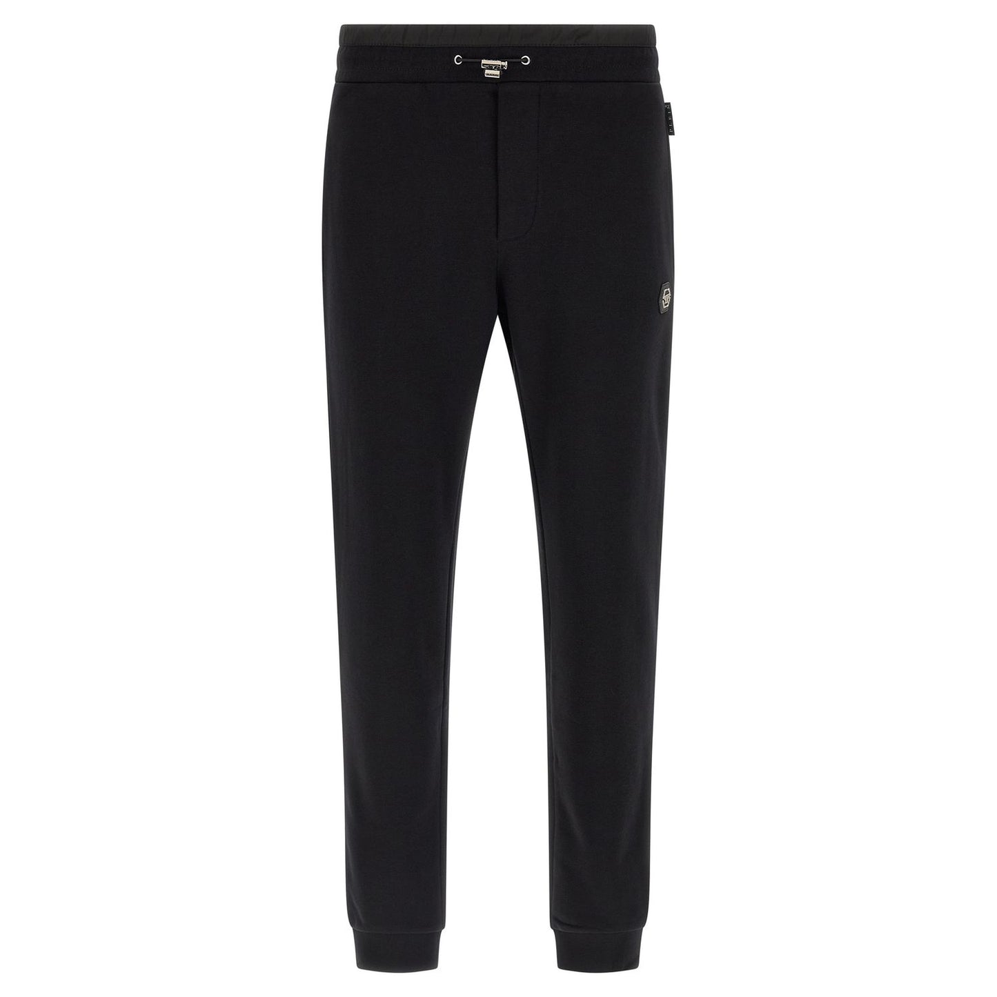 Philipp Plein Black Cotton Joggers (Workout Pants)