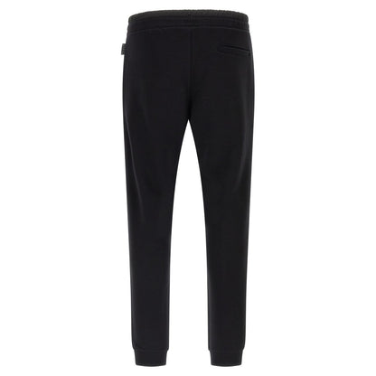 Philipp Plein Black Cotton Joggers (Workout Pants)