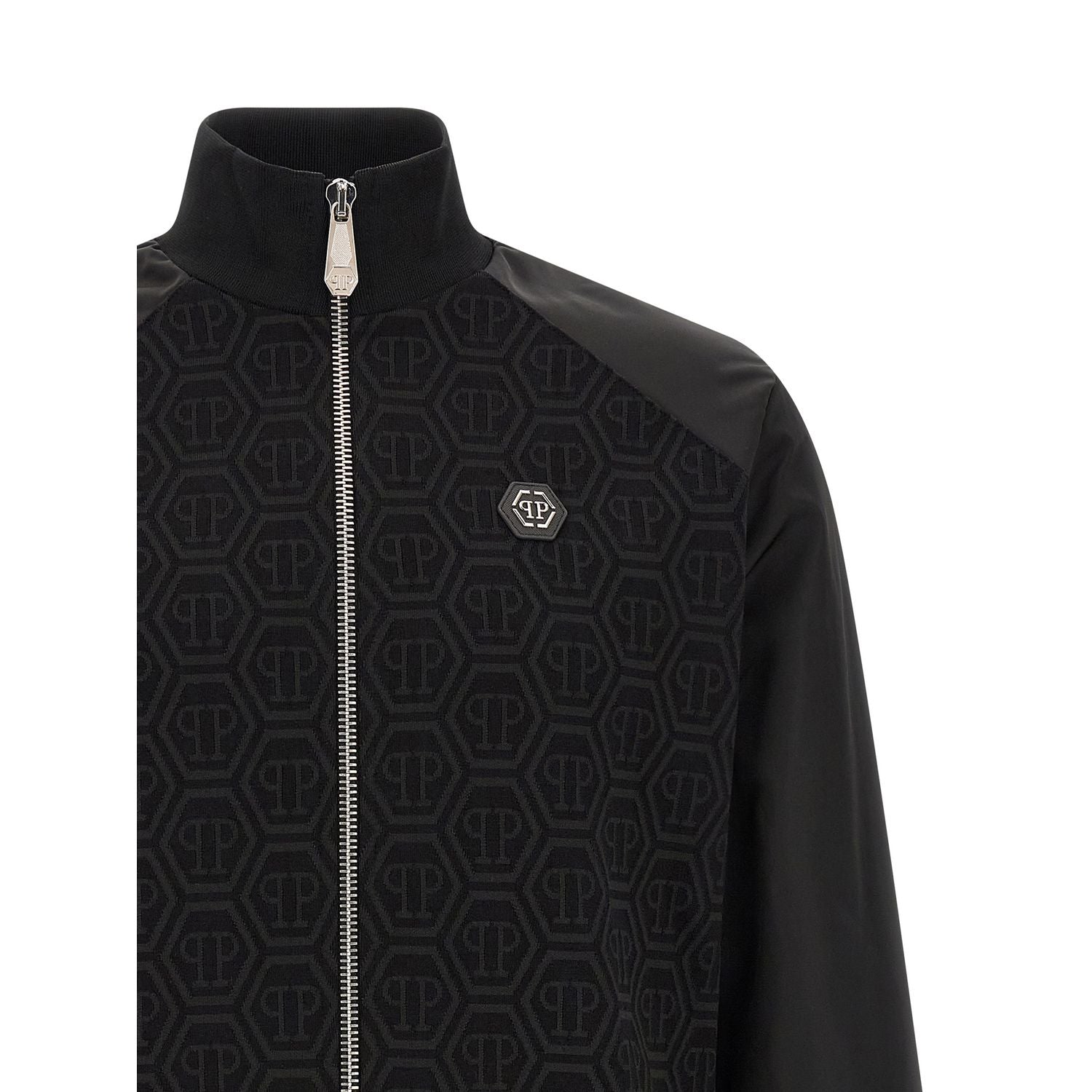 Philipp Plein Black Cotton Sweatshirt