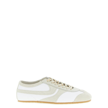 Dries Van Noten Beige Cowhide Low Top Sneakers
