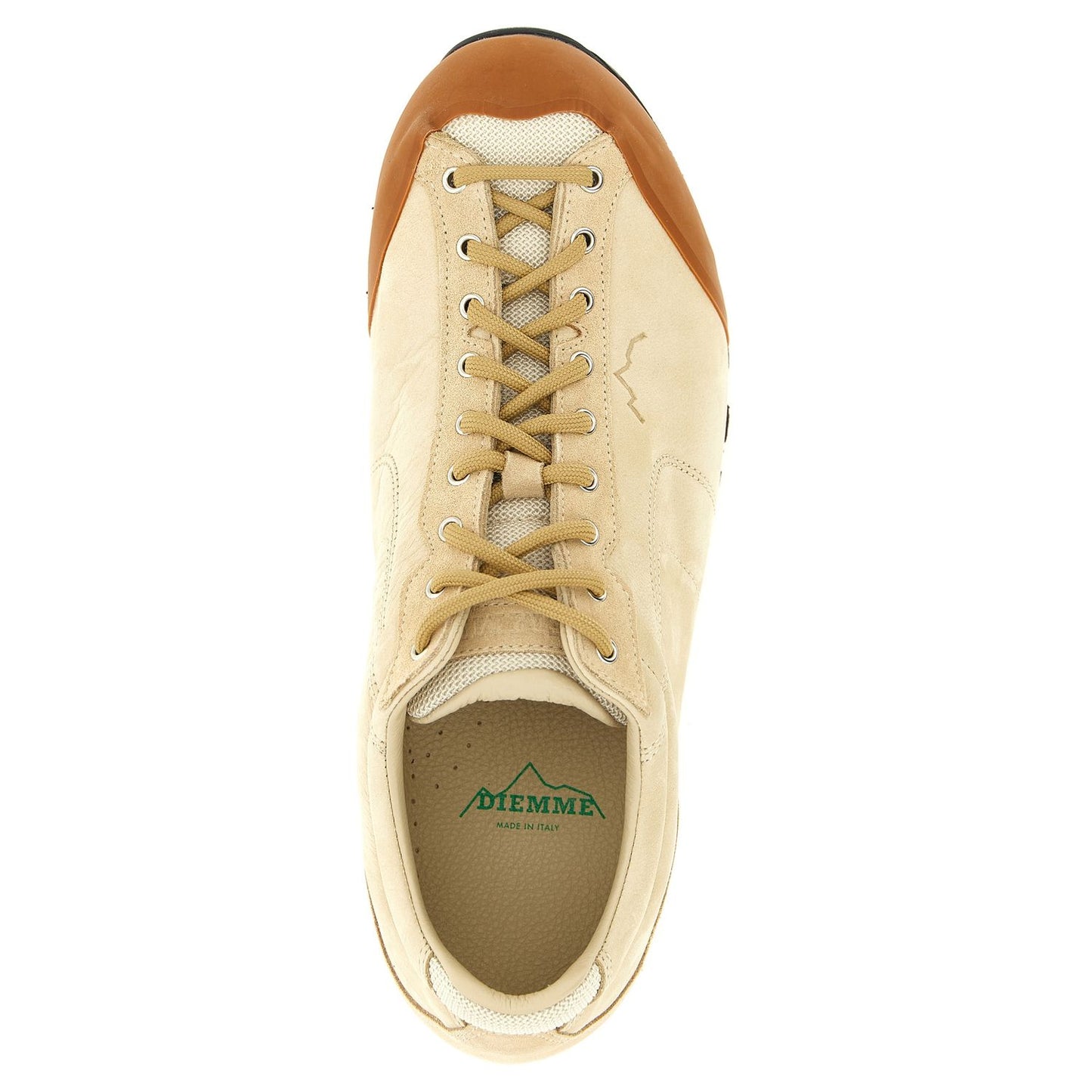 Diemme Beige Leather Athletic Sneakers