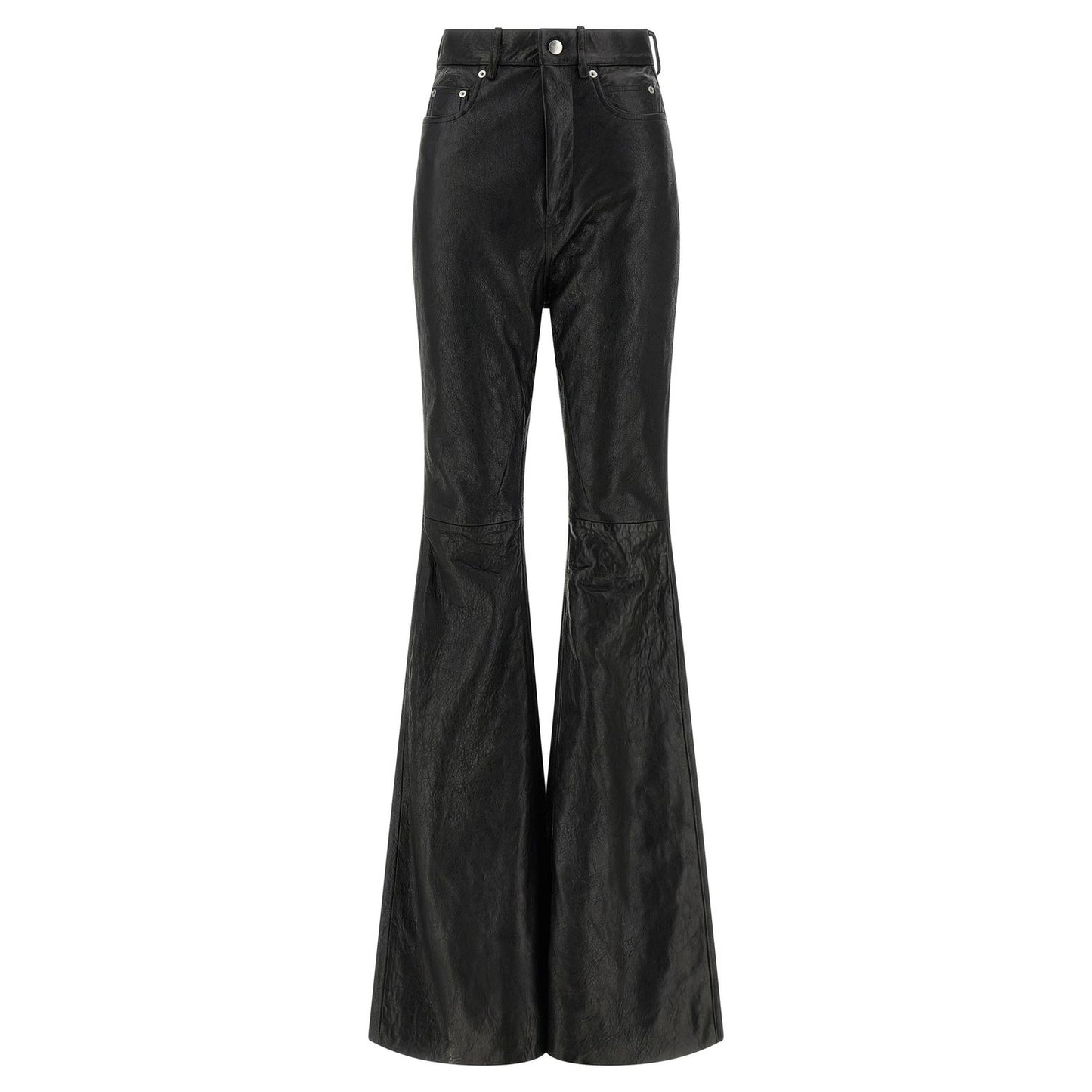 Rick Owens Black Lamb Leather Pants