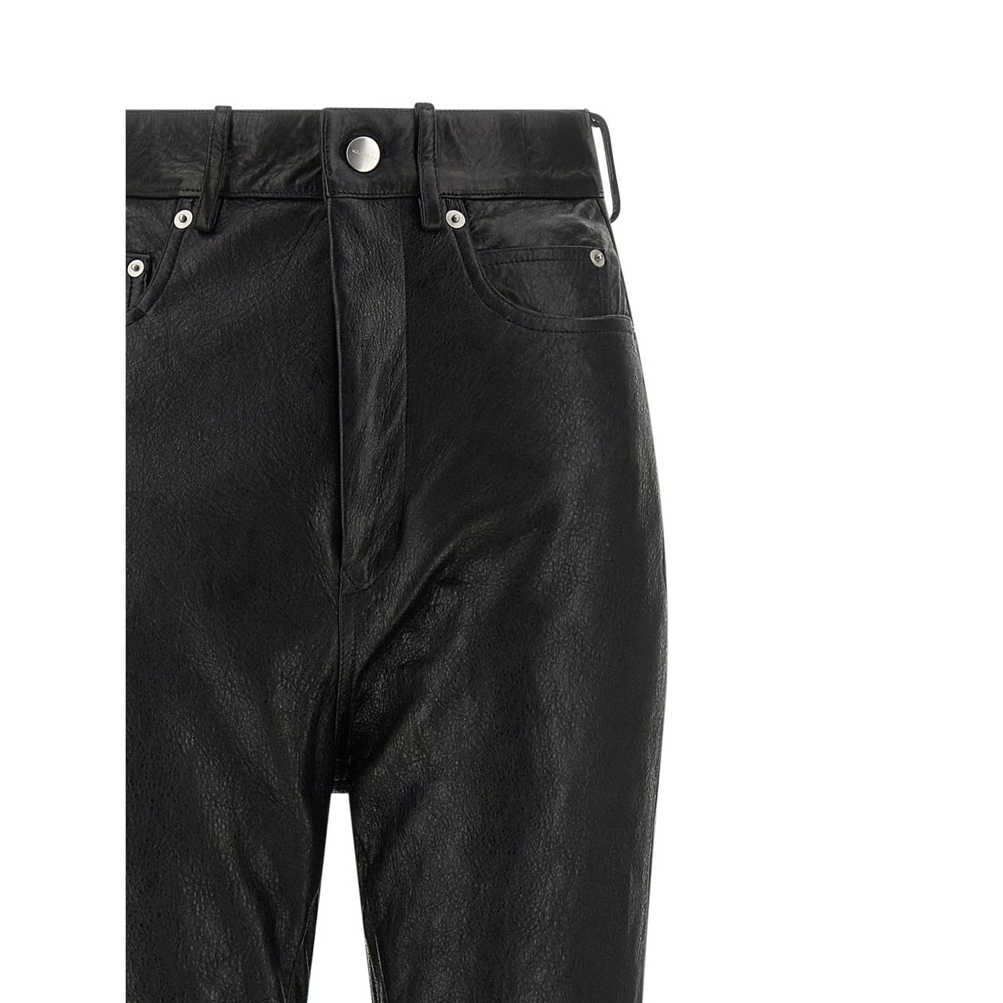 Rick Owens Black Lamb Leather Pants