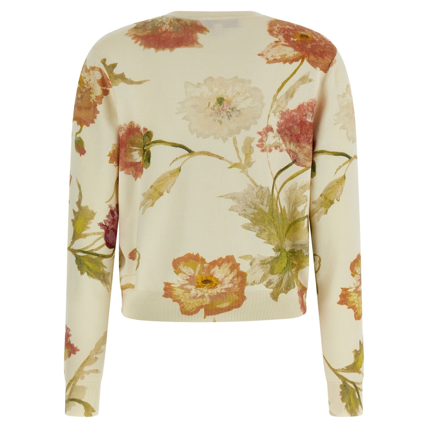 Carolina Herrera White Silk Cardigan