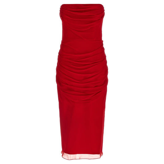 Carolina Herrera Multicolor Silk Midi Dress